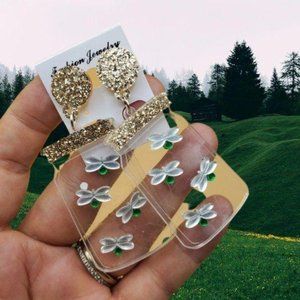 Lightning Bugs Mason jar statement earrings